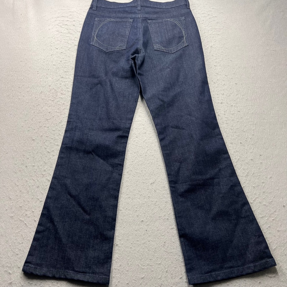 Gloria Vanderbilt Gabby Mid Rise Flare Jeans Dark Wash Womens 8 Short 1779 - Picture 7 of 8